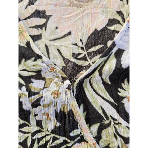 Billabong Lotta Love Wrap Dress Floral Flowers Women's Size M Tropical Beach - Picture 6 of 9